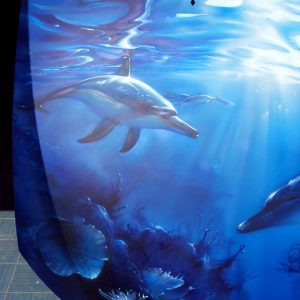 дельфины под водой